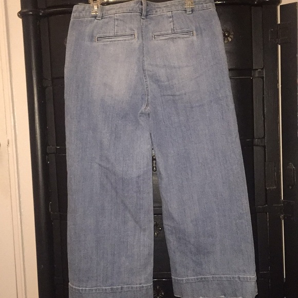 Talbots wide leg three quarter length pants - Picture 2 of 3